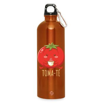 Lustige Spanischlehrerin der Maestra-Schule - Trinkflasche mit Karabiner 750 ml - Orange - Vorne