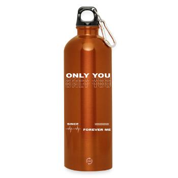 Only You - Water Bottle with carabiner 750 ml - burnt orange - Front