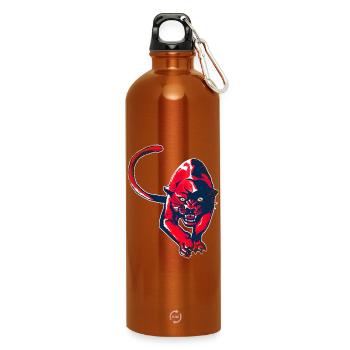 Red Panther - Water Bottle with carabiner 750 ml - burnt orange - Front