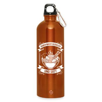 Les ramen vous rendent heureux et rassasié - Gourde en inox avec mousqueton 750 ml - orange - Devant