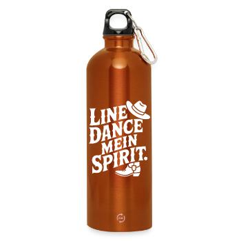 Line Dance Mein Spirit - Gourde en inox avec mousqueton 750 ml - orange - Devant