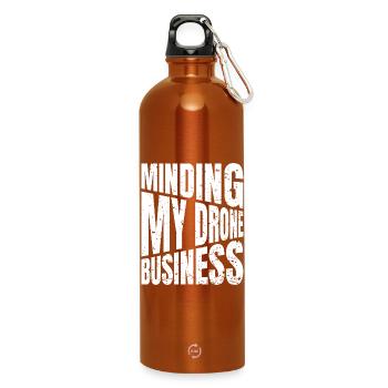 J’en ai assez, je vais piloter un drone - Gourde en inox avec mousqueton 750 ml - orange - Devant