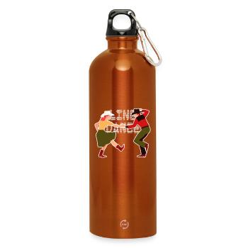 Line Dance - Water Bottle with carabiner 750 ml - burnt orange - Front
