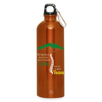 Médecin de massage chiropracteur rachis osseux - Gourde en inox avec mousqueton 750 ml - orange - Devant