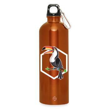 toucan - Water Bottle with carabiner 750 ml - burnt orange - Front