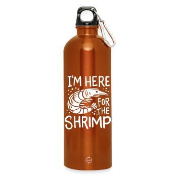 Shrimp - Water Bottle with carabiner 750 ml - burnt orange - Front