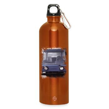 Multivoiture M25 - Gourde en inox avec mousqueton 750 ml - orange - Devant