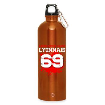 Sang pour Sang Lyonnais - Gourde en inox avec mousqueton 750 ml - orange - Devant