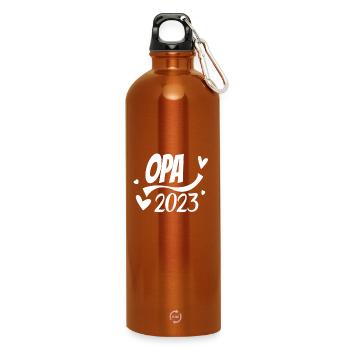 Opa 2023 - Trinkflasche mit Karabiner 750 ml - Orange - Vorne