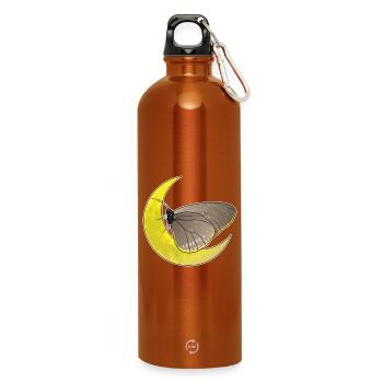 Butterfly Moon - Water Bottle with carabiner 750 ml - burnt orange - Front