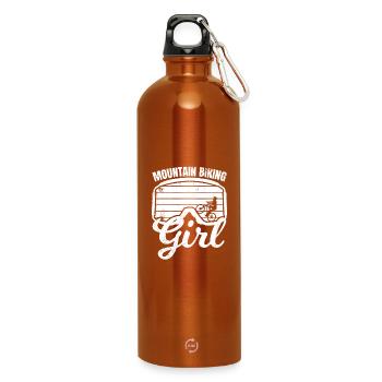 Mountainbike Mädchen - Trinkflasche mit Karabiner 750 ml - Orange - Vorne