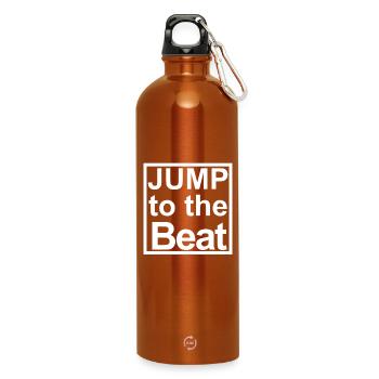 Jump to the Beat - Water Bottle with carabiner 750 ml - burnt orange - Front