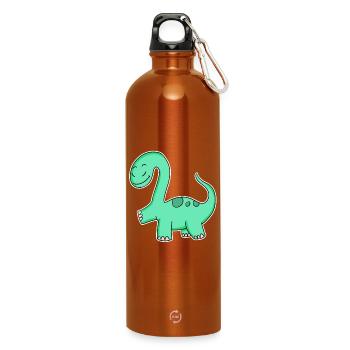 Dino - Water Bottle with carabiner 750 ml - burnt orange - Front