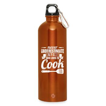 Cook Grandfather - Water Bottle with carabiner 750 ml - burnt orange - Front