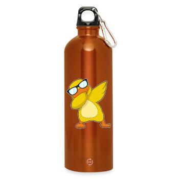 Danse Hip Hop Canard - Gourde en inox avec mousqueton 750 ml - orange - Devant