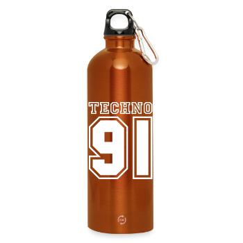 TECHNO 91 - Water Bottle with carabiner 750 ml - burnt orange - Front
