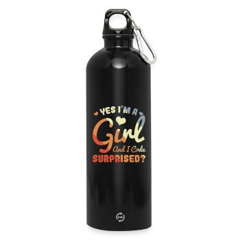 Developer - Water Bottle with carabiner 750 ml - black - Front