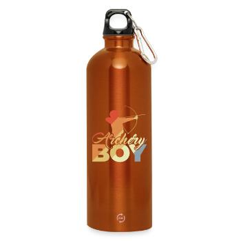 Archer boy - Water Bottle with carabiner 750 ml - burnt orange - Front