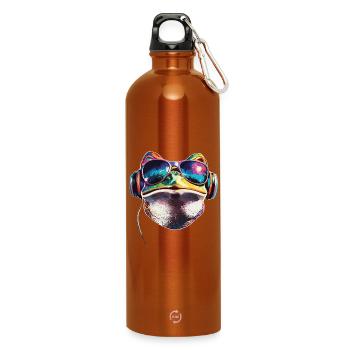 Grenouille Petit Crapaud Grenouille Grenouille Prince Grenouilles - Gourde en inox avec mousqueton 750 ml - orange - Devant