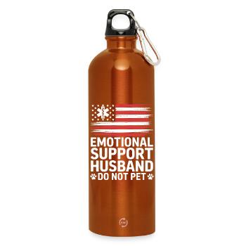 Soutien émotionnel Mari - Gourde en inox avec mousqueton 750 ml - orange - Devant