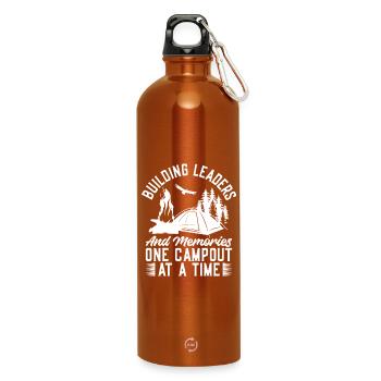 boys scout Scouting Building Leaders Scout - Water Bottle with carabiner 750 ml - burnt orange - Front