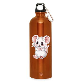 Maus - Trinkflasche mit Karabiner 750 ml - Orange - Vorne