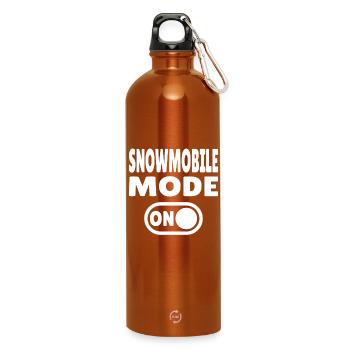 Snowmobile Mode ON - Trinkflasche mit Karabiner 750 ml - Orange - Vorne