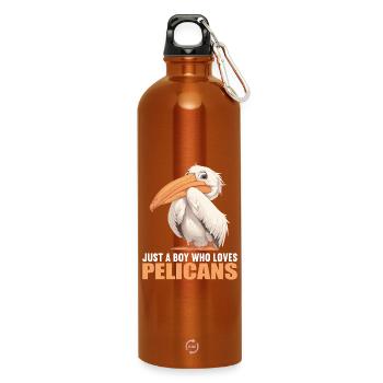 Pélicans Pélican - Gourde en inox avec mousqueton 750 ml - orange - Devant