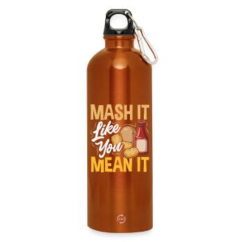 Taters Over Haters Kartoffel - Trinkflasche mit Karabiner 750 ml - Orange - Vorne