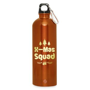 Escouade de Noël - Gourde en inox avec mousqueton 750 ml - orange - Devant