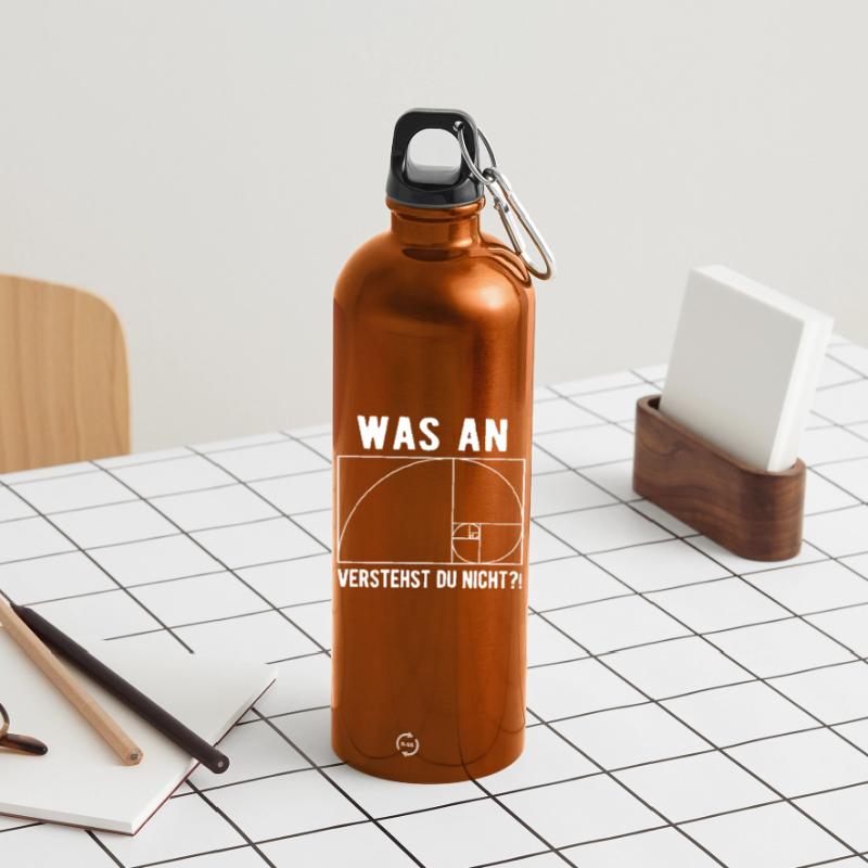 Computer Scientist Programmer Computer Saying Geek Water Bottle with carabiner 750 ml