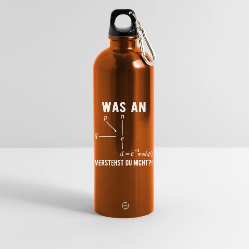 Informatiker Programmierer Computer Nerd Spruch  Trinkflasche mit Karabiner 750 ml