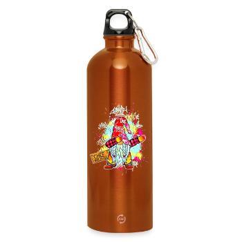CHEF WICHTEL Dab Graffiti Männlich Xmas - Trinkflasche mit Karabiner 750 ml - Orange - Vorne