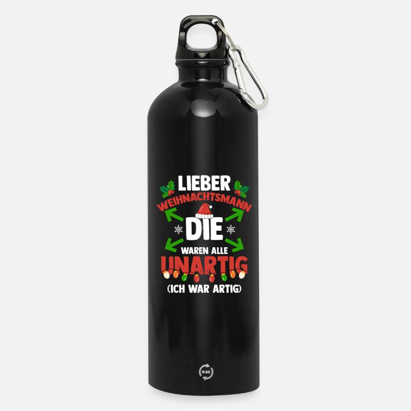 Archery Archery Archery - Water Bottle with carabiner 750 ml - black