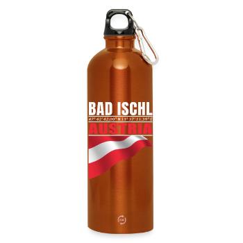 Bad Ischl - Gourde en inox avec mousqueton 750 ml - orange - Devant