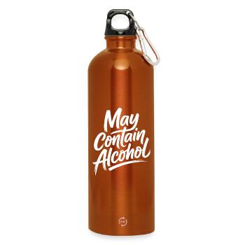 Peut contenir de l’alcool Alkohol Mallorca Saufen JGA - Gourde en inox avec mousqueton 750 ml - orange - Devant