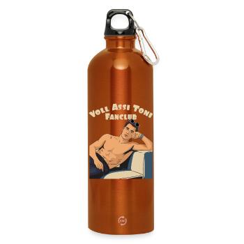 Le fanclub de Toni - Gourde en inox avec mousqueton 750 ml - orange - Devant