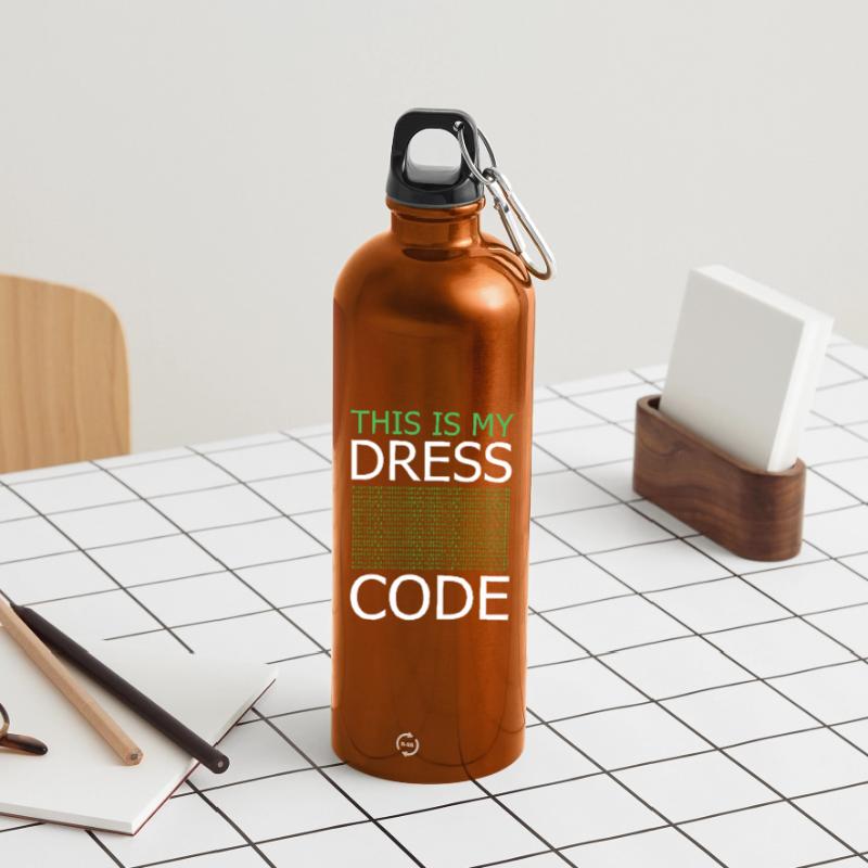 This is my Dress Code – Code Green Water Bottle with carabiner 750 ml