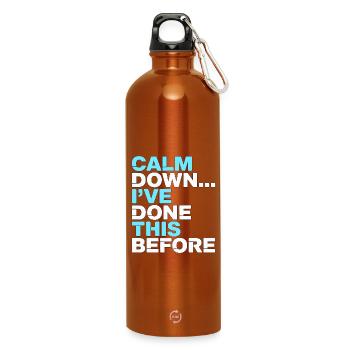 Nurse Practitioner Calm Down I've Registered Nurse - Trinkflasche mit Karabiner 750 ml - Orange - Vorne