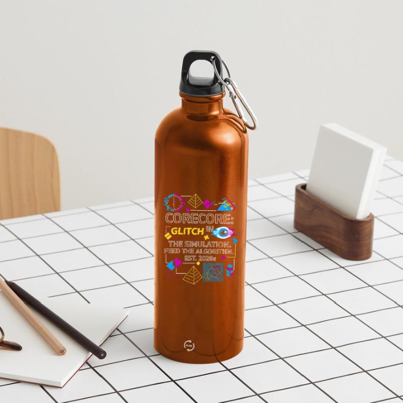 Collage d’algorithmes de simulation de bugs Corecore Gourde en inox avec mousqueton 750 ml