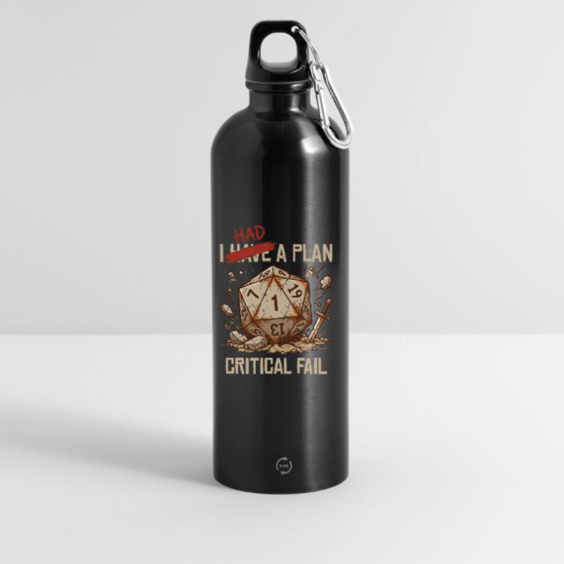 Échec critique – J’avais un plan cube Gourde en inox avec mousqueton 750 ml