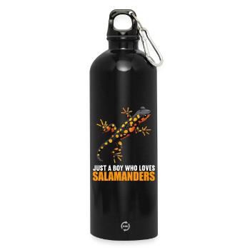 Feuersalamander Salamander - Trinkflasche mit Karabiner 750 ml - Schwarz - Vorne