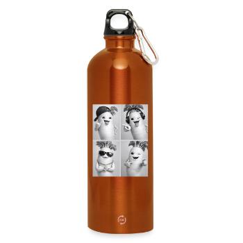 Radis Daikon - Gourde en inox avec mousqueton 750 ml - orange - Devant