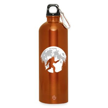 Bigfoot Fechten Silhouette - Trinkflasche mit Karabiner 750 ml - Orange - Vorne