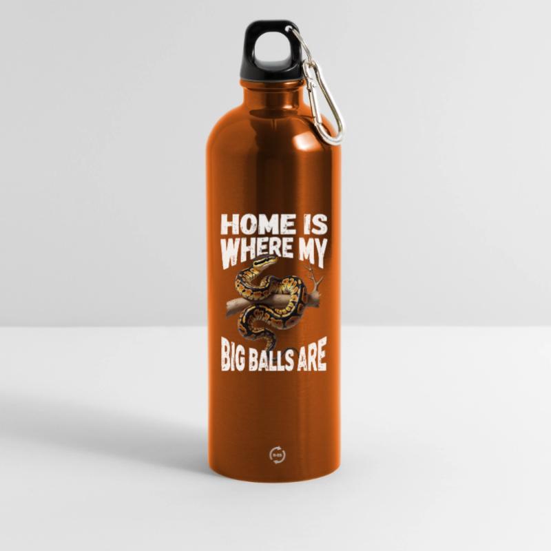 Königspython Schlangen Liebhaber Terrarium Python Trinkflasche mit Karabiner 750 ml