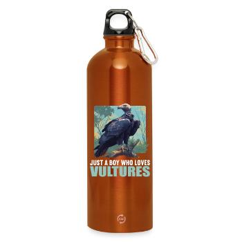 Geier - Trinkflasche mit Karabiner 750 ml - Orange - Vorne