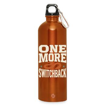 Un autre modèle serpentin en lacet - Gourde en inox avec mousqueton 750 ml - orange - Devant