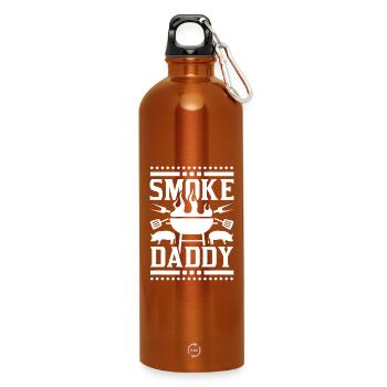 Smoke Daddy BBQ Grill - Water Bottle with carabiner 750 ml - burnt orange - Front