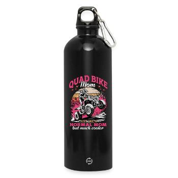 Quad ATV Femme Fille Quad Quad - Gourde en inox avec mousqueton 750 ml - noir - Devant