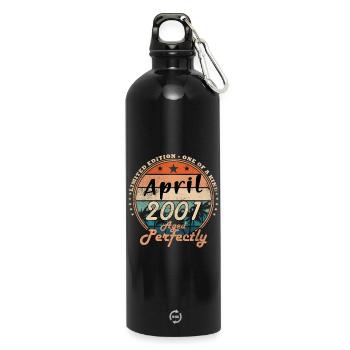 April 2001 - Water Bottle with carabiner 750 ml - black - Front